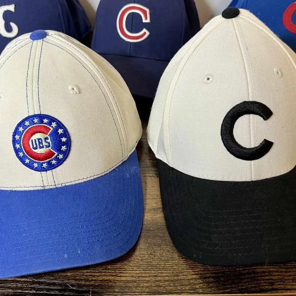 Chicago Cubs Hat Collection Lot of 6 Vintage Caps American Needle 7 1/8 MLB